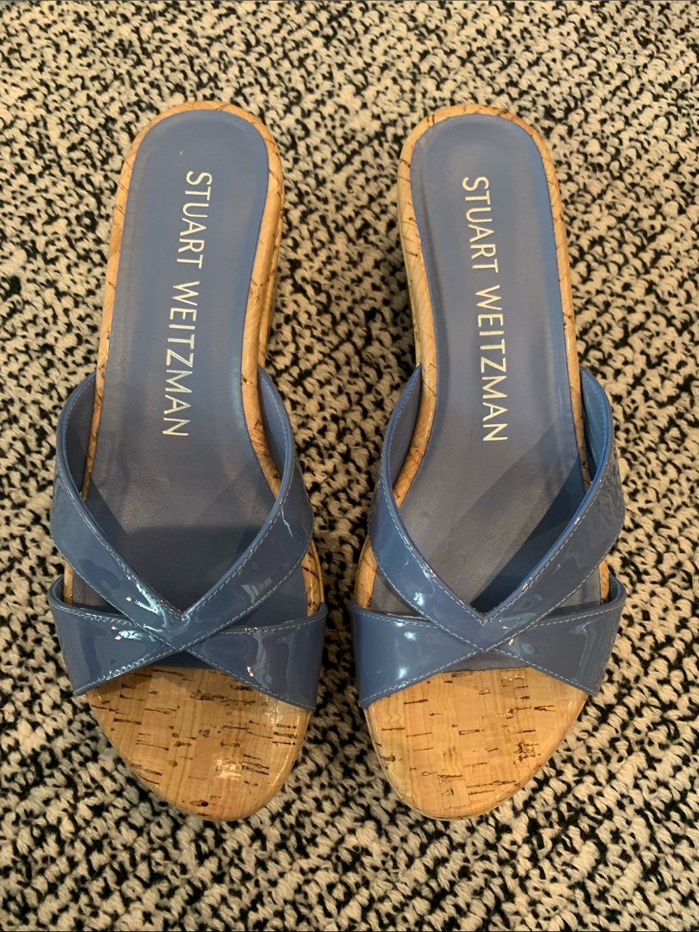 Stuart Weitzman Sandals. Periwinkle blue. Size 7. Worn once